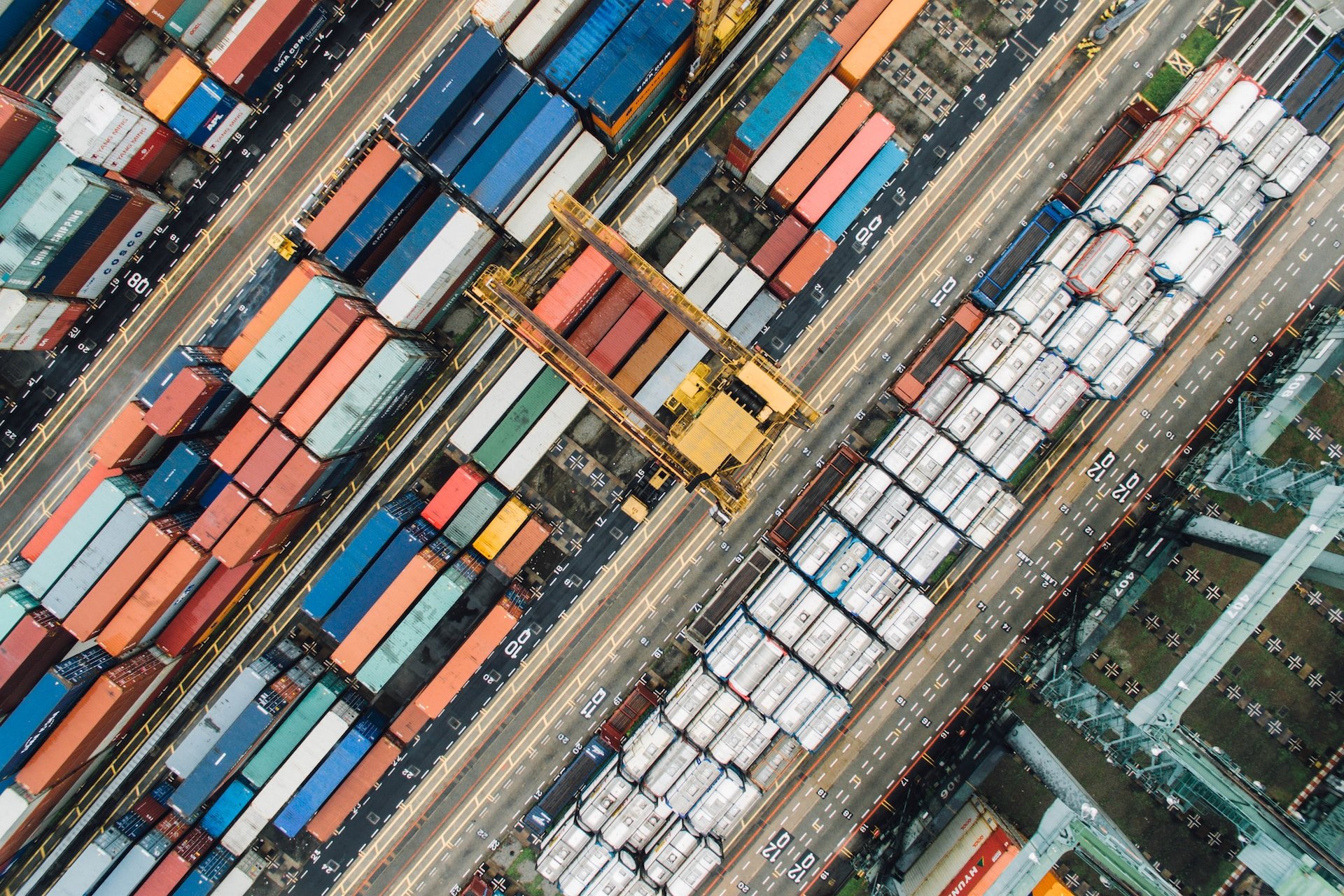 image showing containers at a port